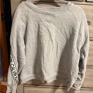 Calvin Klein Light Gray Crew Neck Sweater